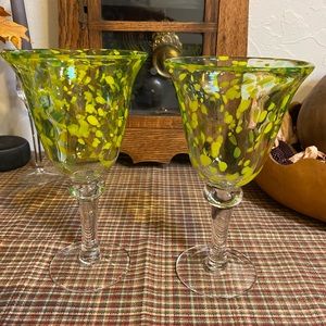 Confetti yellow Mexican glasses